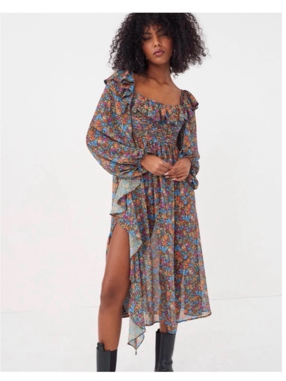 For Love & Lemons Brittany Floral Print Long Sleeve Midi Dress
For Love & Lemons - Picture 4 of 15